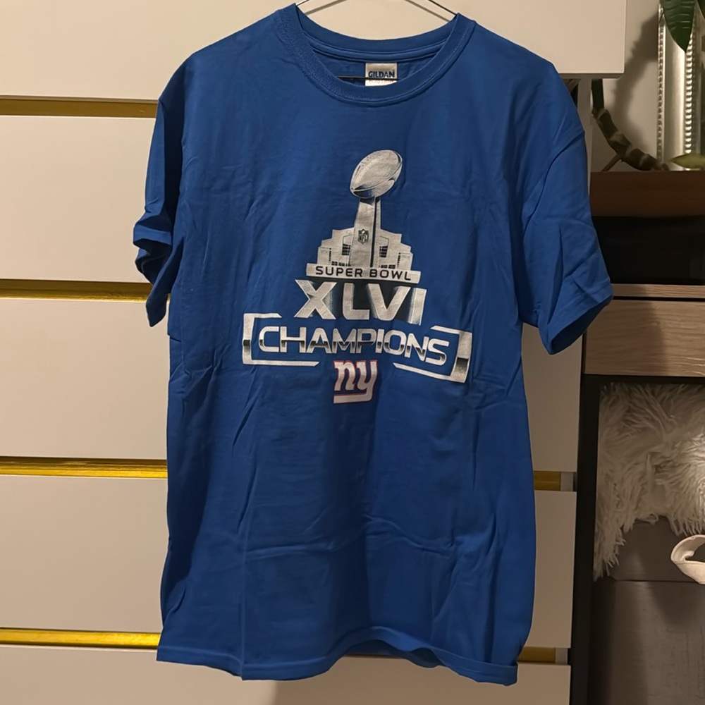 NY Giants Super Bowl 46 Champion T Shirt - Size M